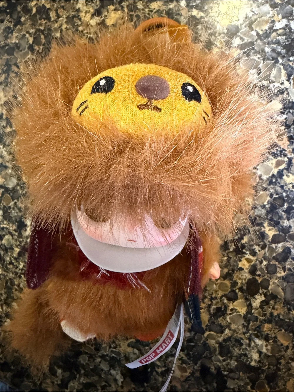 Dimoo Lion Plush Doll Keychain - Brown